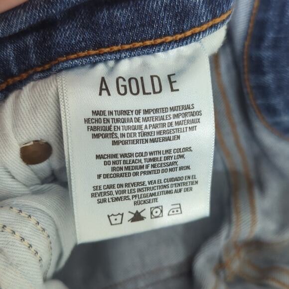 AGOLDE Sophie High Rise Skinny Crop in "Spite" Distressed Denim Women's Size 29 - Picture 4 of 8